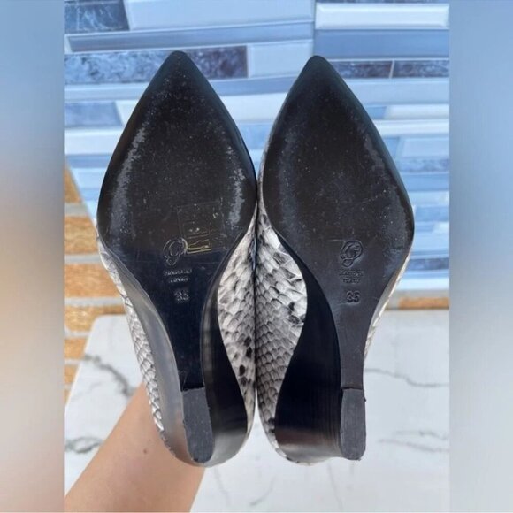M.Gemi Snakeskin Print Wedge Heels 35/5 - Picture 5 of 11
